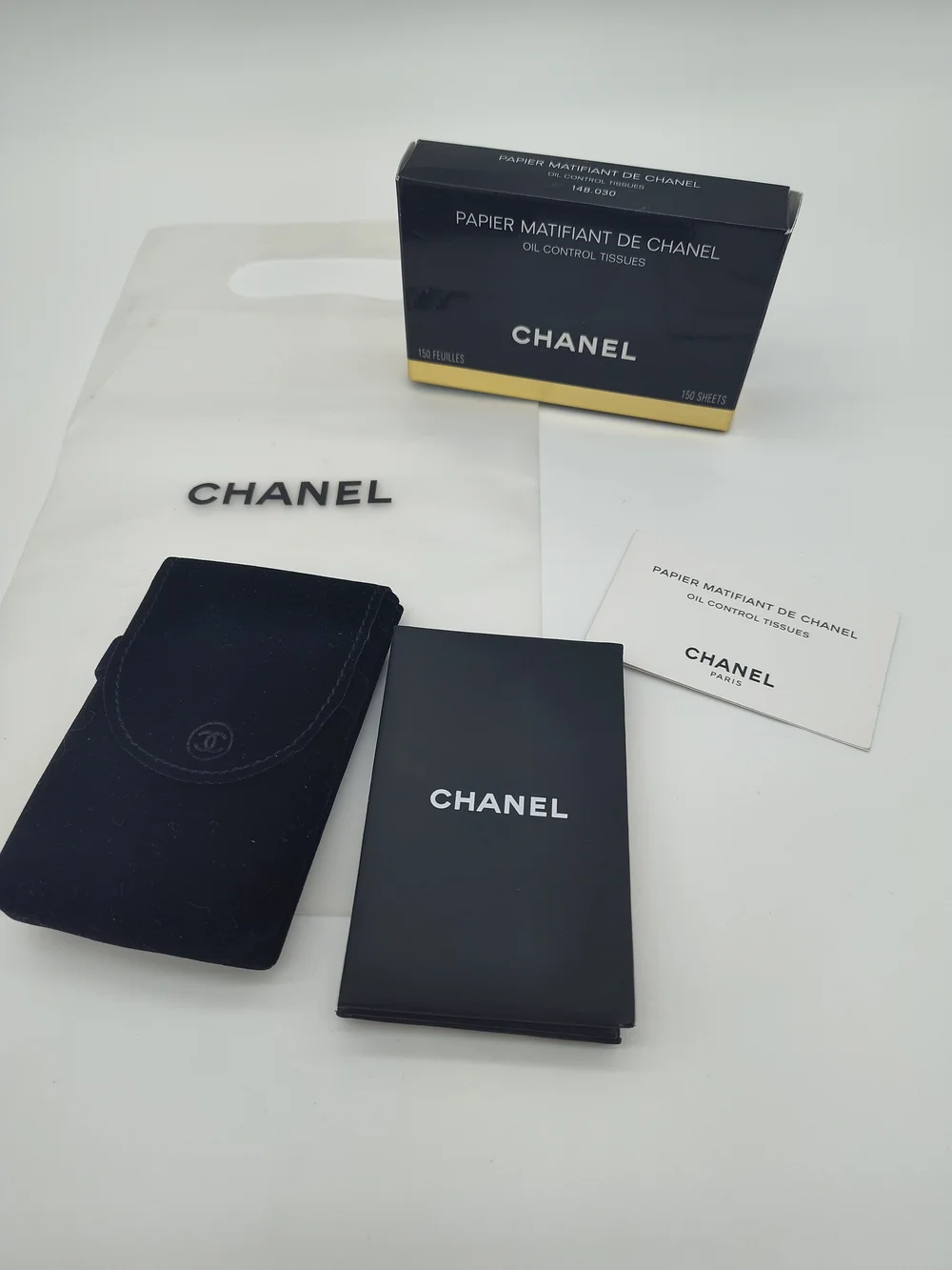 CHANEL Papier Matifiant Oil Control Tissues Japan Import Complete Set NWT RARE